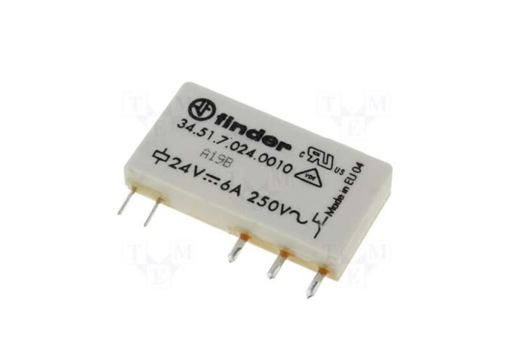 Power Relay SPDT-CO 24VDC, 6A PC BOARD 34.51.7.024.0010 