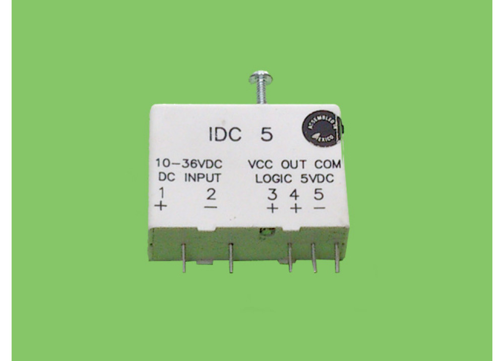 SSR-IDC5 10-36VDC 5VDC
TE Connectivity IDC-5 Module, Control, Input, Digital, Circuit Board, 34mA, 5VDC, PCB, IDC Series 