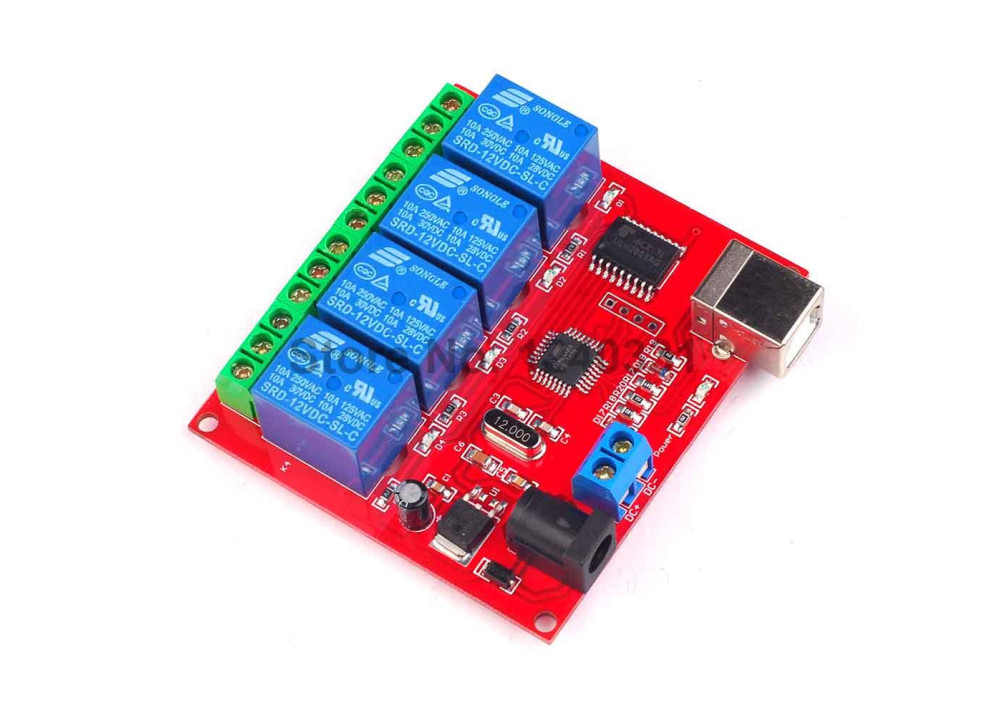 Arduino Relay Module Board USB 4CH 
SRD-5VDC-SL-C T73 5VDC 10A
 