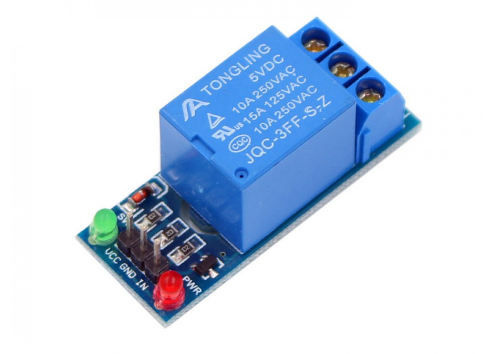 Arduino Relay Module T73 5V 10A 1CH With LEDs 
