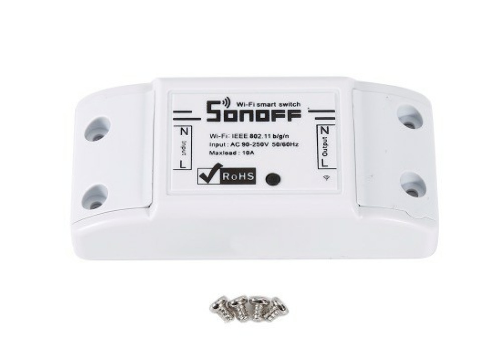 Sonoff Basic Wifi Control Relay Switch 1CH
Single channel SONOFF® DIY Wi-Fi Wireless Switch For Smart Home 