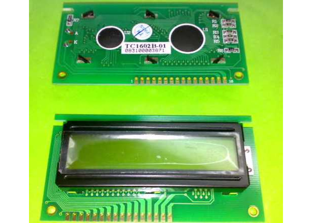 LCD CHRACTER TC 16X2 TC1602B-01 