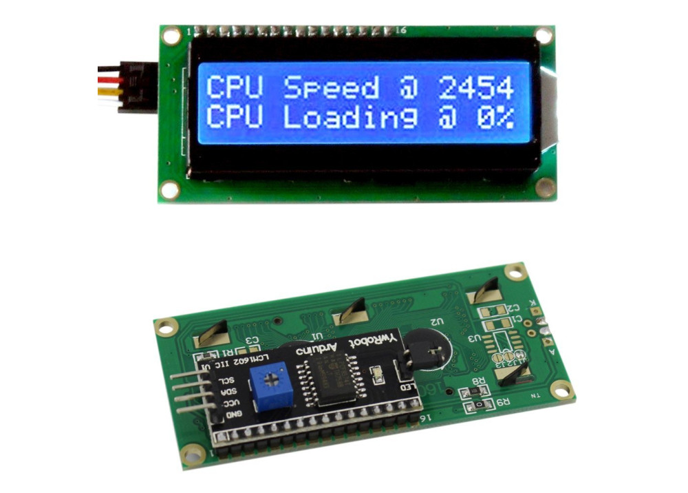 LCD RGB 16X2 I2C with Keypad for Raspberry Pi 