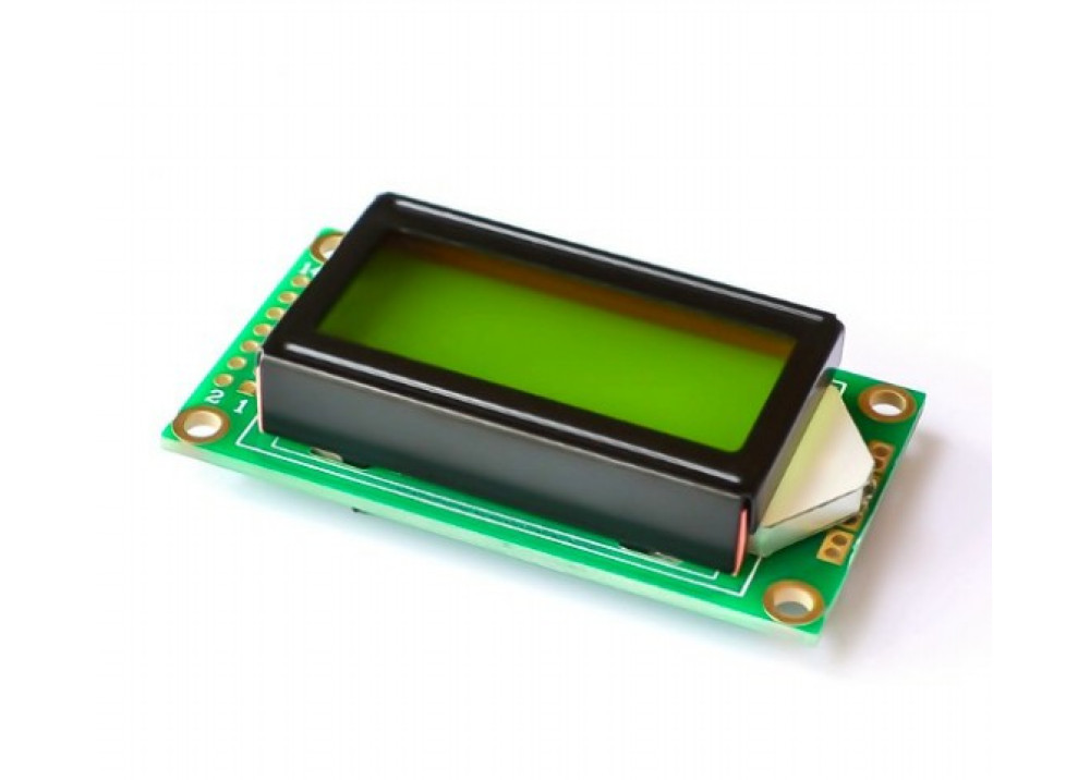 LCD display Yellow color  CHRACTER 0802 8X2 