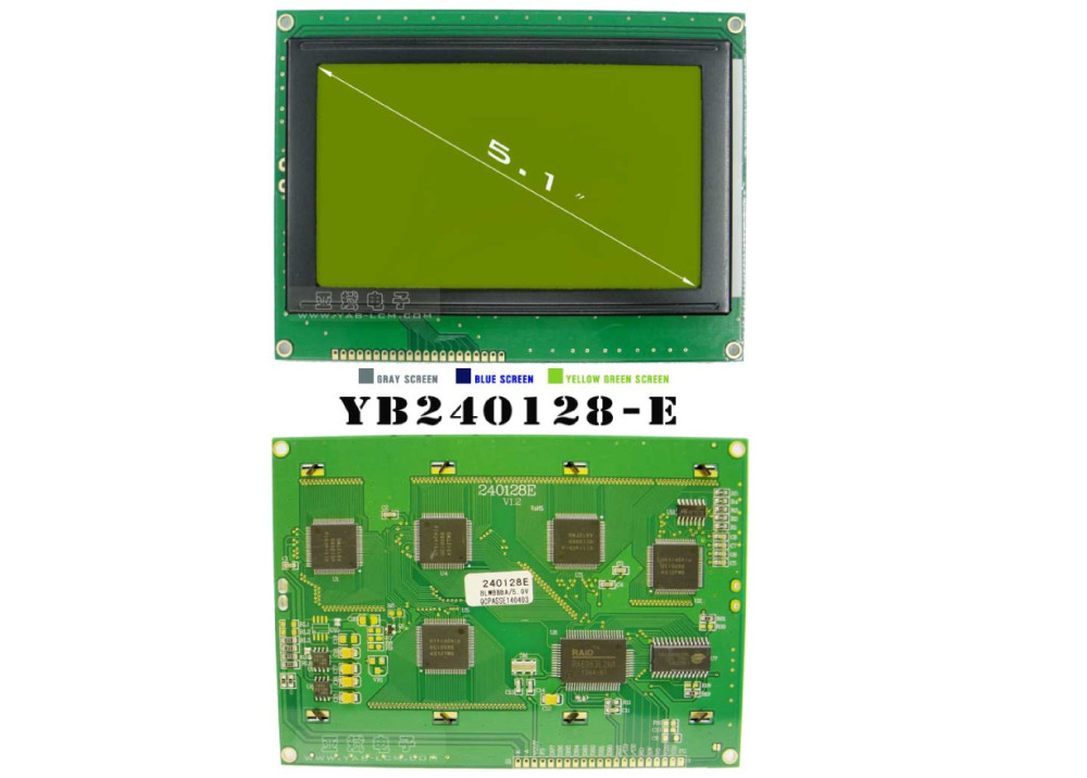 LCD Display Blue screen YB240128-E 240X128 