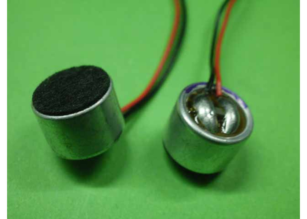 Electret Condenser Mic Elements SMALL MIC WITH WIRE 4x9.7 