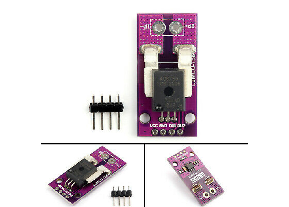 MCU-758 ACS758LCB-050B-PFF-T linear current sensor 50A Hall current module
 For Arduino 