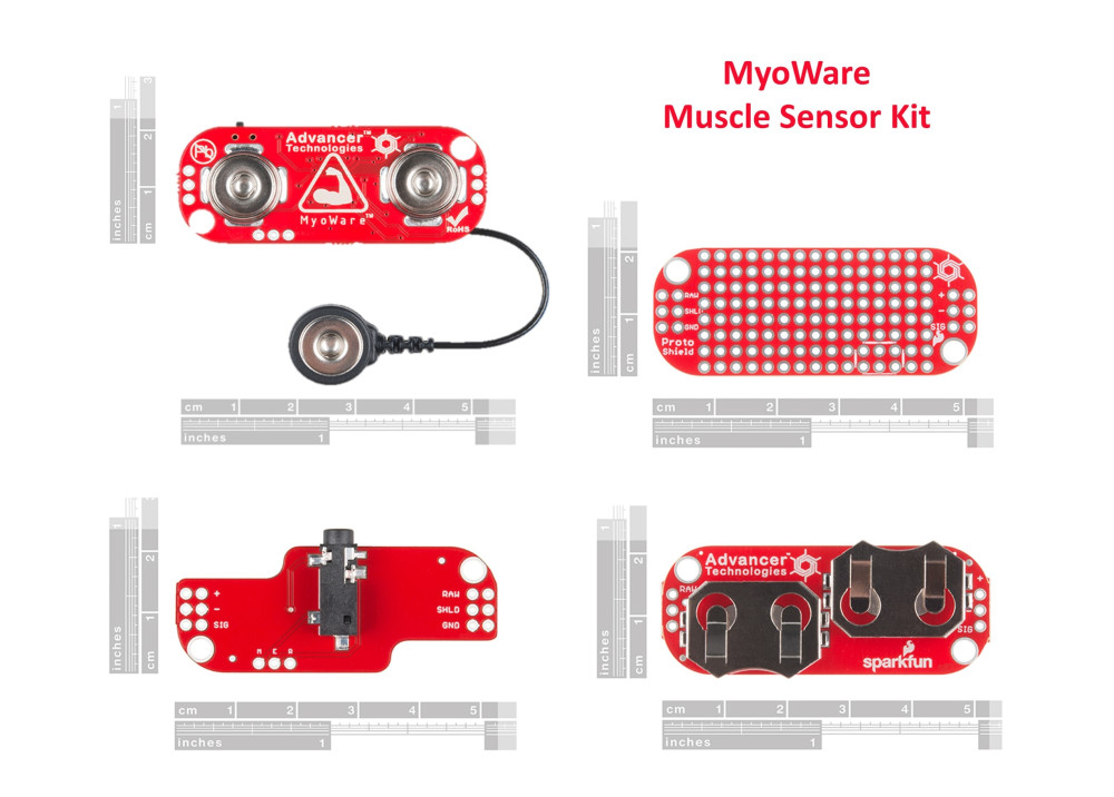 DIY EMG MyoWare Muscle Sensor kit 