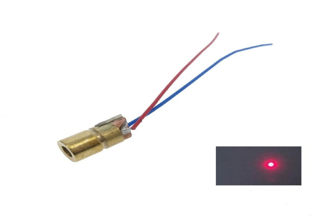 Laser Diode 650nm 5mW 3VDC Laser Red Dot Diode Module Head
 