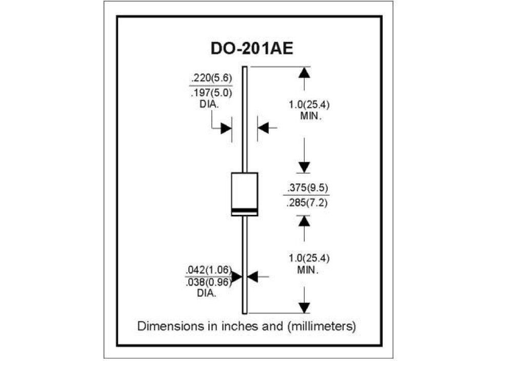Suppressors / TVS Diode 1.5KE300A DO-201AE, Axial 