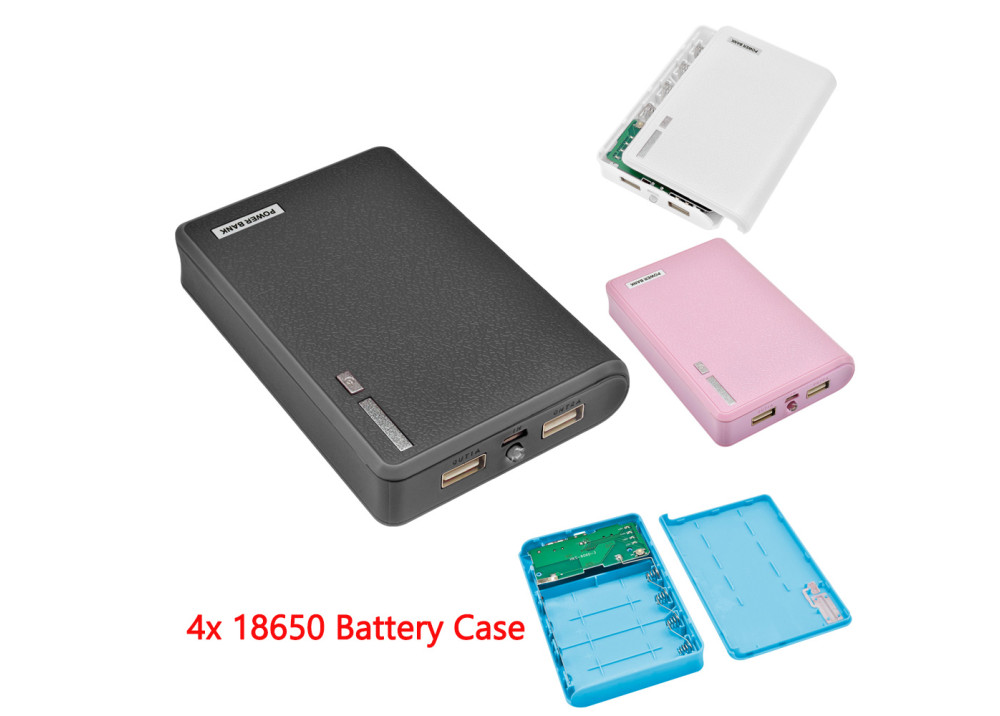 Power Bank With Empty Case 4*18650  Lithium-ion Battery A Size 3.7V 