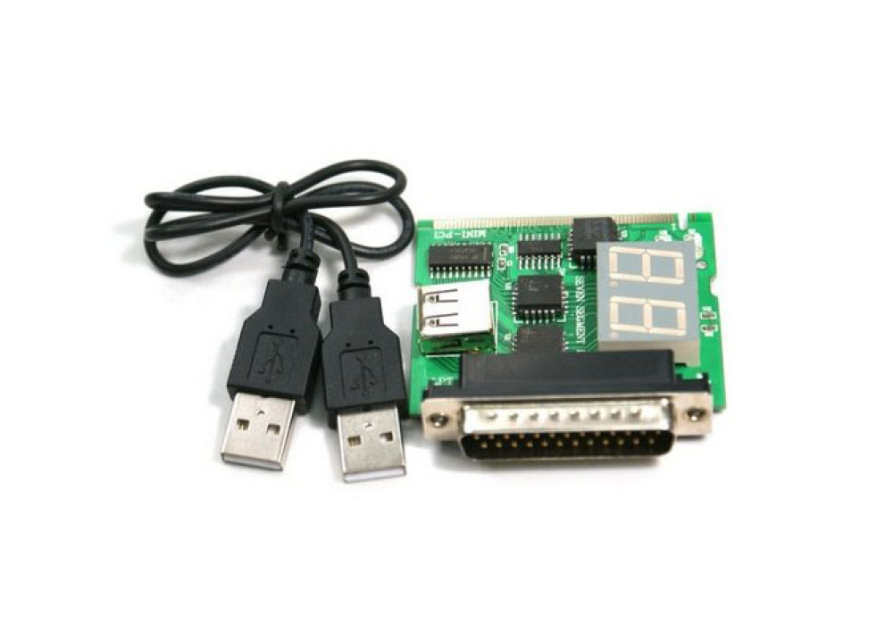 LAPTOP PCI Analyzer Tester Diagnostic 2LEDS USB & Parallel 