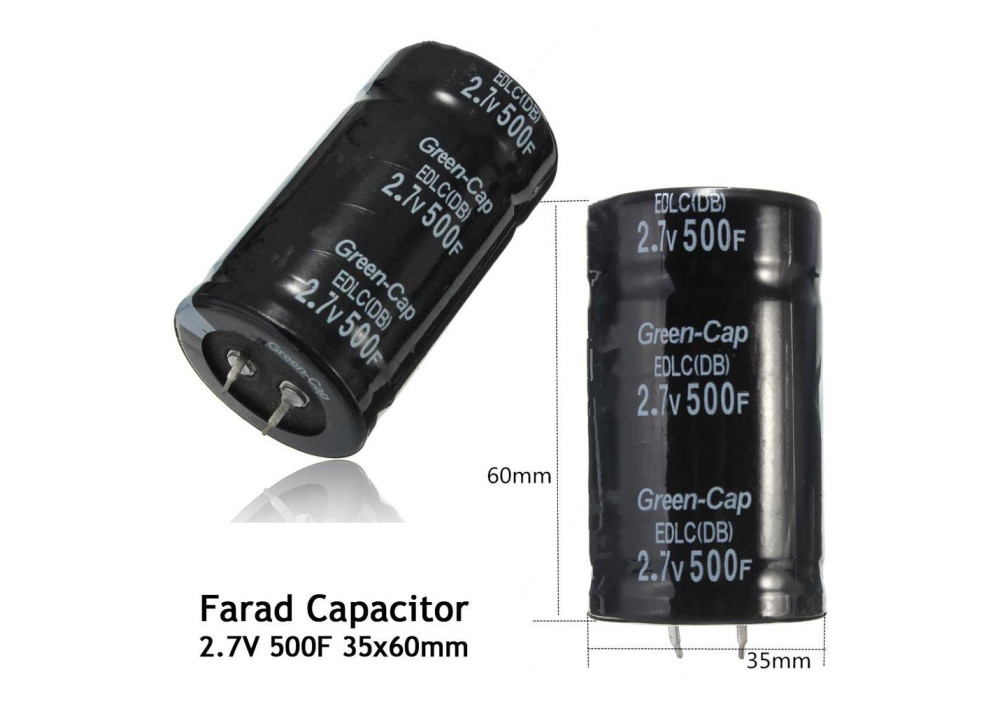 Electrolytic Capacitor 500F 2.7V Snap In 
